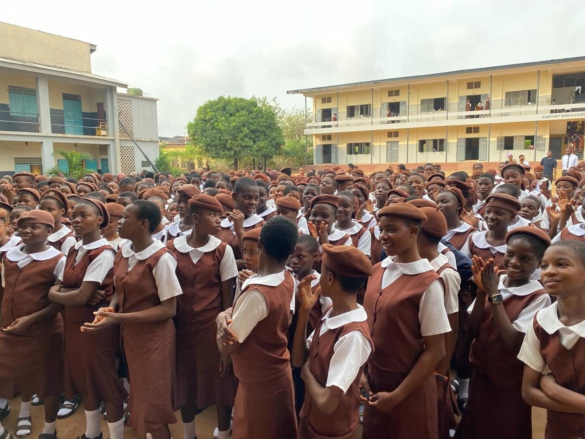 Young people participating in a Crowned Pillars Foundation activity at St Teresa